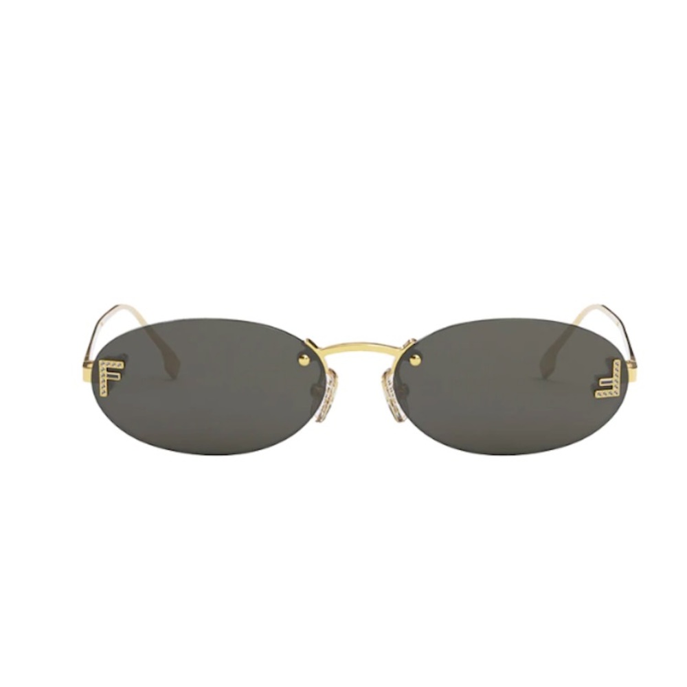 Fendi Rimless oval sunglasses